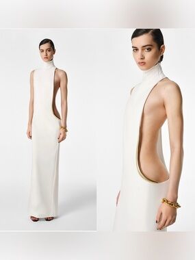 NWT REVOLVE Los Angeles Raye Gown in white